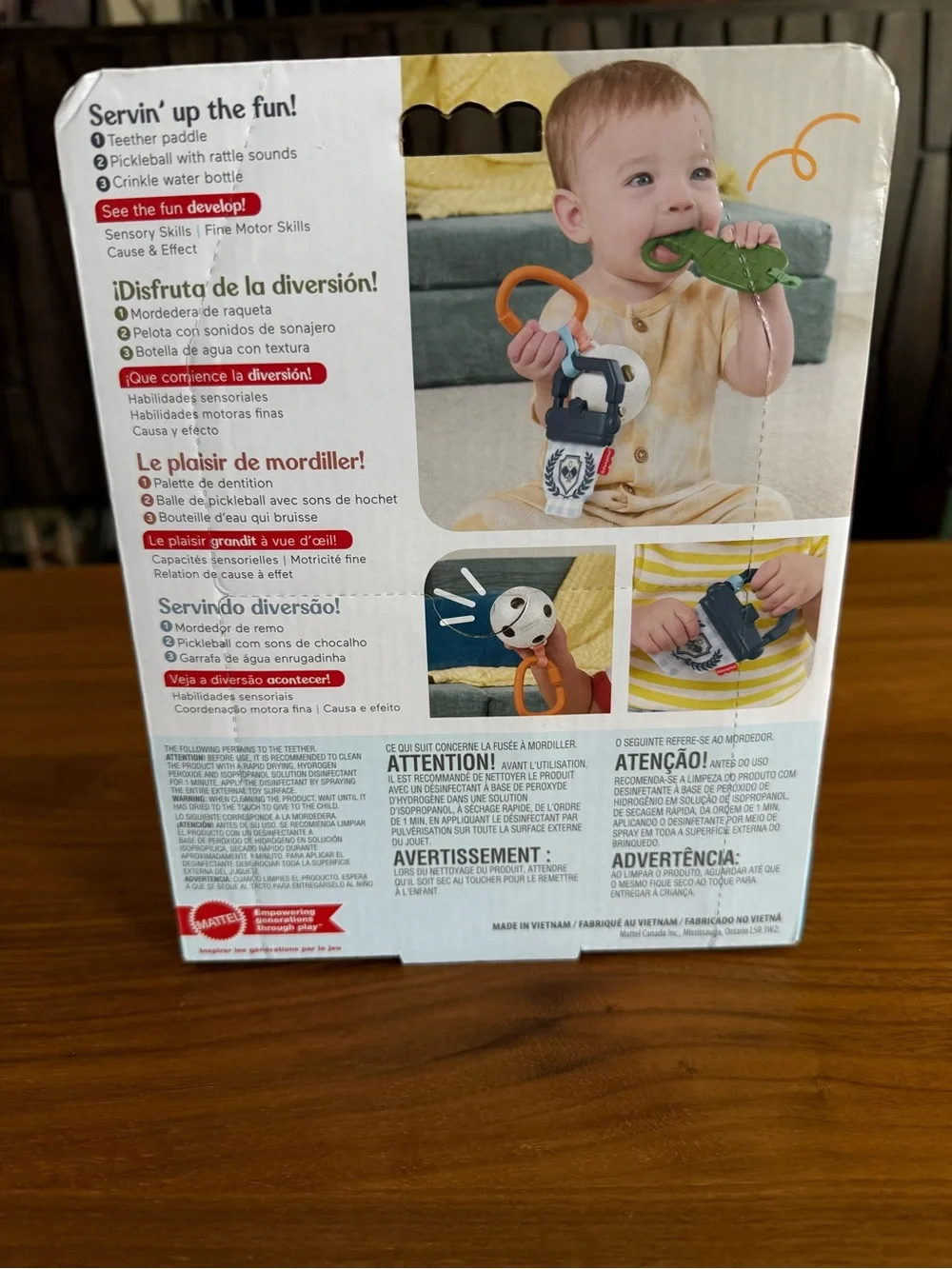 Brand New- Fisher-Price Let's Play Pickleball Baby Toy - NWT!